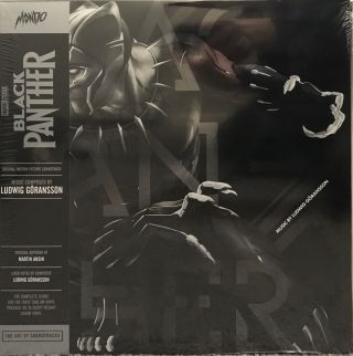 Marvel ' s Black Panther Score Ludwig Goransson Black/Silver 3x LP Vinyl Mondo 3