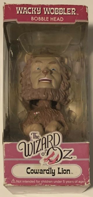 The Wizard Of Oz Cowardly Lion Funko Wacky Wobbler Bobble Head