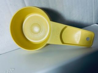 Vintage Tupperware Replacement Measuring Cup 1/4 Cup Yellow