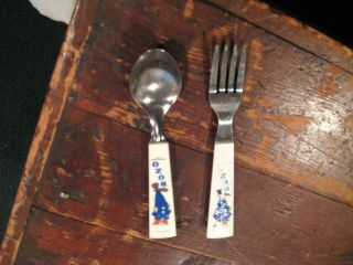 Vintage Bozo The Clown Fork And Spoon Set