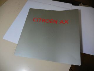 Citroen Ax Japanese Brochure 1990/06 Zakd Kd Eunos