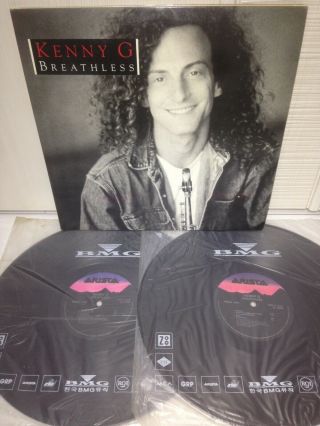 Kenny G - Breathless 1992 Korea 2 Lp Vinyl Gatefold Aaron Neville