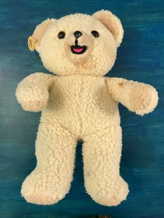 Snuggle Teddy Bear Russ 1986 Lever Brothers 80s Vintage Stuffed Animal