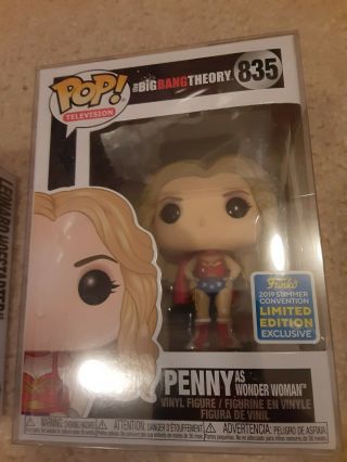 Funko Pop Television Big Bang Theory Penny As Wonder Woman Con Exclusive 835