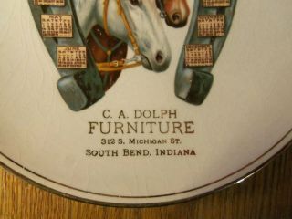 1911 CALENDAR PLATE FROM SOUTH BEND,  INDIANA COMP C.  A.  DOLPH FURNITURE SO BEND IN 3