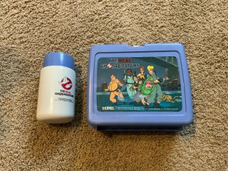 1986 Vintage The Real Ghostbusters Lunchbox With Thermos