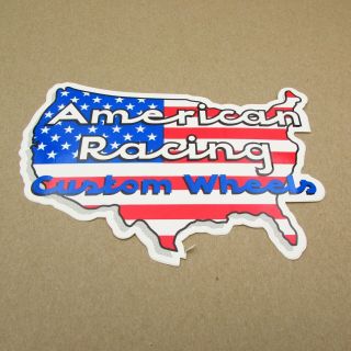 Vintage American Racing Custom Wheels Hot Rod Drag Racing Decal Sticker