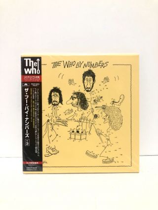 The Who By Numbers Mini Lp Japan Pocp - 9203