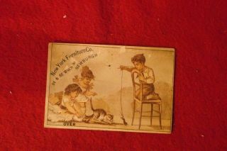 (2) YORK FURNITURE CO NEWBURGH NY VICTORIAN TRADE CARDS (2) 3