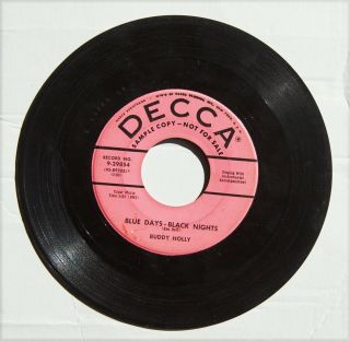 Buddy Holly – Blue Days - Black Nights – Decca Promo 9 - 29854