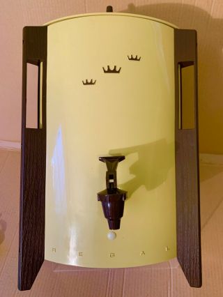 Vintage Yellow Mcm Mid Century Modern Regal Poly Perk Coffee Percolator