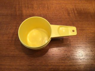 Vintage Tupperware Replacement 3/4 Cup Measuring Cup Daffodil Yellow 762 - 6
