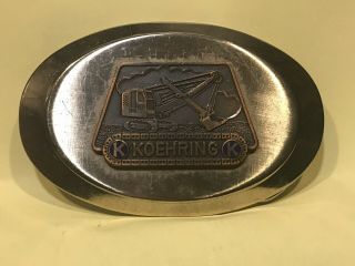 Vintage " Koehring " Crawler Shovel - Belt Buckle