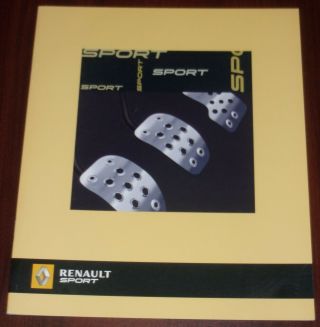 Brochure 2005 Renault Sport (megane Sport 225,  Megane Sport Cup 225,  Clio Sport)