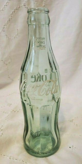 Green Glass 6.  5 Oz Coca Cola Bottle - Mobile,  Al