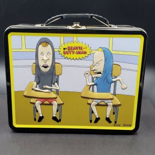 2011 Beavis And Butt - Head Metal Lunch Box Mtv Tin Box Co Tv Cartoon