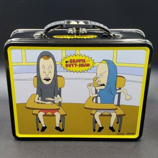 2011 Beavis and Butt - Head Metal Lunch Box MTV Tin Box Co TV Cartoon 2