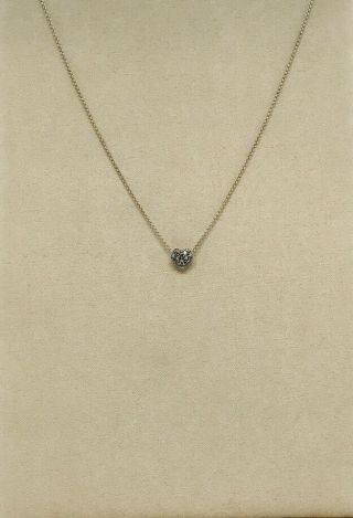 Judith Jack Jj Marcasite Heart Reversible Pendant Sterling Silver Necklace