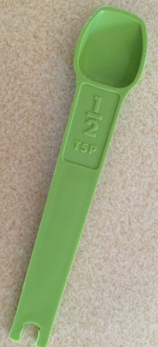 Vintage Tupperware Replacement Measuring Spoon 1/2 Tsp Lime/apple Green
