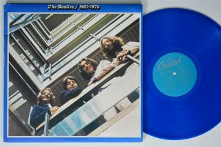 Beatles 1967 - 1970 Capitol 2xlp Vg,  /vg,  Gatefold Blue Vinyl