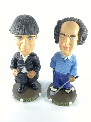 Neca The Three Stooges Golf Bobblehead Figurines Moe And Larry Only