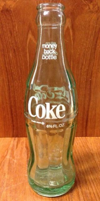 Coca Cola Glass Bottle Green Glass 6 1/2 Oz Minden La