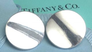 Tiffany & Co.  “met” Finland Sterling Silver Mid - Century Modernist Earrings (e36)