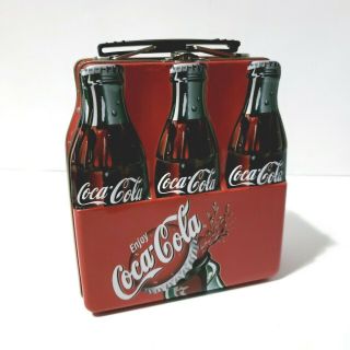 Vintage Coca - Cola Soda Pop Coke 6 Pack Metal 6 