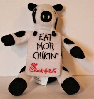 Chick Fila Cow Plush Eat More Chicken Small Stuffed Animal Toy 2012 Very Cute