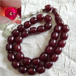33 German Amber Cherry Faturan Prayer Beads Bakelite Komboloi فاتوران Damar