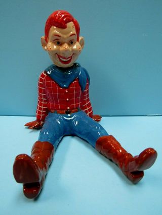 Vintage 1988 Ceramic 6 Inch Howdy Doody Sitting Bobble Head By Leadworks
