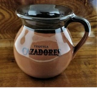 Vintage Cazadores Tequila Pottery Coffee Mug Drinking Glasses Rare