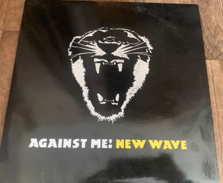 Against Me Wave Vinyl Lp Yellow/black Vinyl Punk 12 " Sire Records 2007