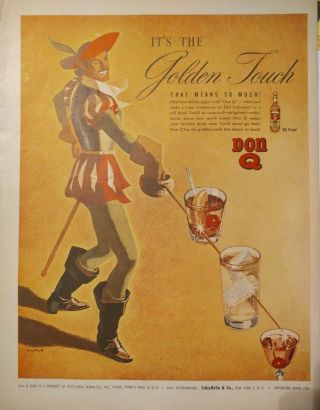 1946 Don Q 86 Proof Puerto Rico Rum Dolwick Art Print Ad 1312
