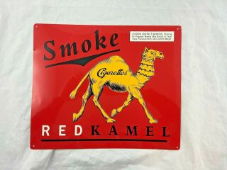 Vintage - Red Kamel - Camel Cigarettes - Tobacco - Embossed Metal Sign - 1996