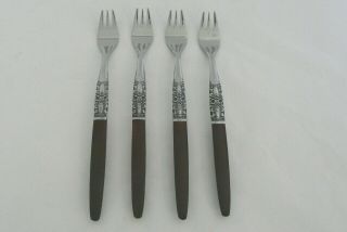4 Oneida Northland Stainless Japan Cocktail / Seafood Fork - Napa Valley 6 " Long