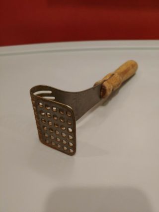 Antique Potato Masher With Wooden Handle