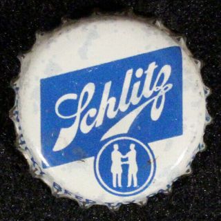 Schlitz •kentucky Tax Light Blue• Cork Lined Beer Bottle Cap Milwaukee,  Wisc.  Ky