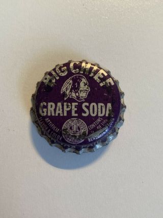 Big Chief Grape Soda Taxed Cork Acl Soda Bottle Cap