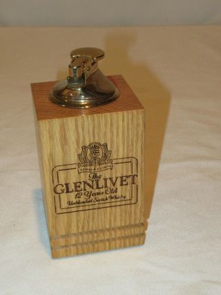 The Glenlivet 12yr Old Scotch Whiskey Table Lighter Wood