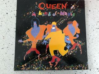 Queen - A Kind Of Magic Gatefold Vinyl Lp With Poster Very Good,
