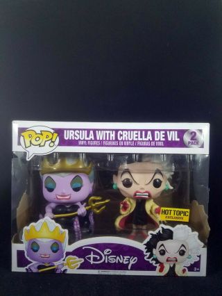 Funko Pop Disney 2 Pack Ursula With Cruella Deville Hot Topic
