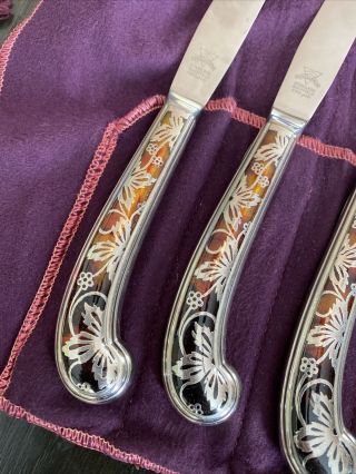 Antique 1952 Stainless Butter Knives 8 Set Chase Sheffield England 3