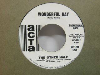 The Other Half - Flight Of The Dragon Lady/Wonderful Day - Promo - Garage - 7 