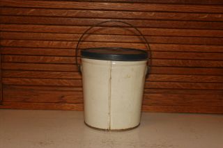 Vintage SUNNYFIELD PURE LARD 4 - pound tin can - Antique A&P metal container 3