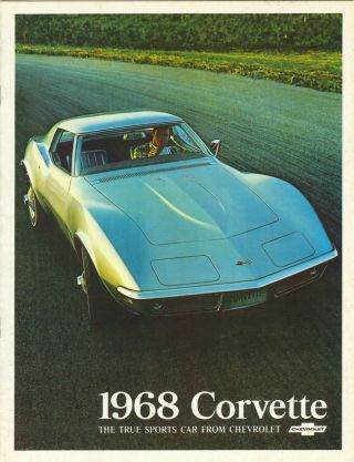 1968 Chevrolet Corvette Sting Ray Coupe Convertible Nos Sales Brochure