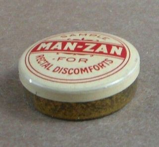 Vintage Man - Zan Medicine Sample Tin E.  C Dewitt & Company Inc 2