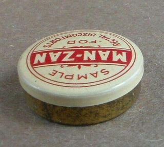 Vintage Man - Zan Medicine Sample Tin E.  C Dewitt & Company Inc 3