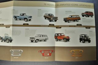 2016 Jeep History Brochure Poster Wrangler Renegade Cherokee 2