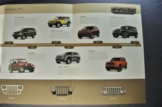 2016 Jeep History Brochure Poster Wrangler Renegade Cherokee 3